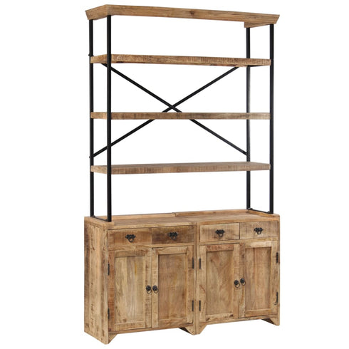 Rustika Rowe -  Sideboard with Shelves Solid Mango Wood 120x35x200 cm